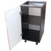 Corp inferior cu 1 Usa Stanga Zebra, Wenge/MDF Cedru Mustata, blat Beton 40 x 85 x 60